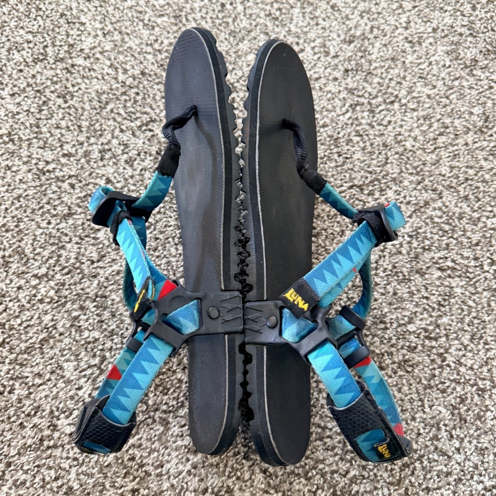 Luna Retro Oso Sandals M8 W10 Blue Hiking Outdoors Sports Colorado Comfort - Picture 9 of 12